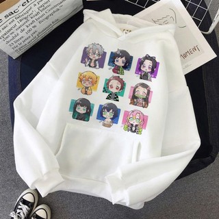 [ RẺ VÔ ĐỊCH ] -  [SIÊU RẺ] Áo Hoodie Demon Slayer Kimetsu No Yaiba cực đẹp màu trắng / giá tốt nhất