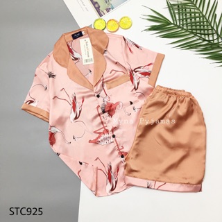 Myna Pyjamas - Bộ lụa satin Cộc Đùi hình