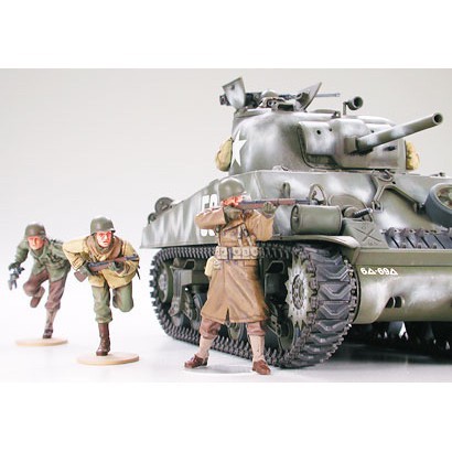 35250 Mô hình quân sự 1/35 SCALE U. S. MEDIUM TANK M4A3 SHERMAN 75mm GUN LATE PRODUCTION (FRONTLINE BREAKTHROUGH)  - GDC