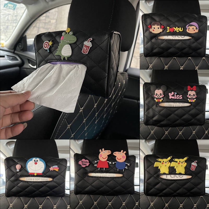 Tissue Box for Car Creative Car Tissue Bag Napkin Carton Hanging Car Sun Visor Armrest Box Tissue Box for Women car accessories a6nE