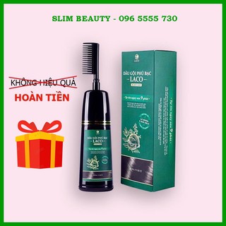 Dậu gội phủ bạc tóc Laco, Dầu gội nhuộm tóc thảo dược an toàn hiệu quả sau 9 phút - SLIM BEAUTY