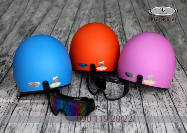 Hàng công ty: Compo Mũ Phượt 3/4 + Kính + Khăn