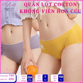 Quần Lót Nữ, Set 5 Quần Chip Nữ Cotton Hoa Cúc Cao Cấp Mẫu Mới 2020-2021