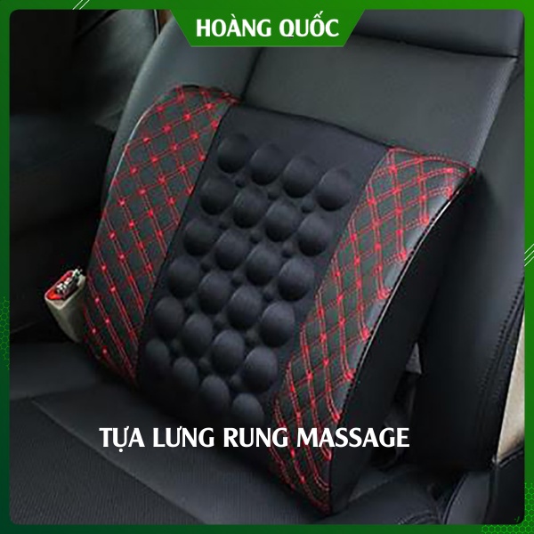 Tựa Lưng Massage Ô Tô – Cắm Tẩu Điện 12V – Có Kèm Remote Điều Khiển Chế Độ Rung