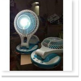 Quạt Tích Điện 5580 Mini Fan 2 In 1 Gấp Gọn