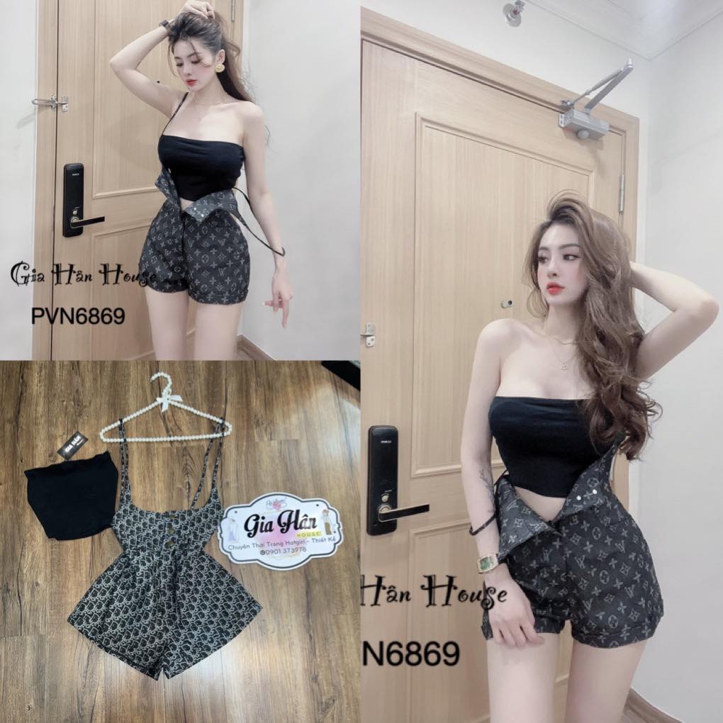 Bộ yếm jean Phiên bản mới