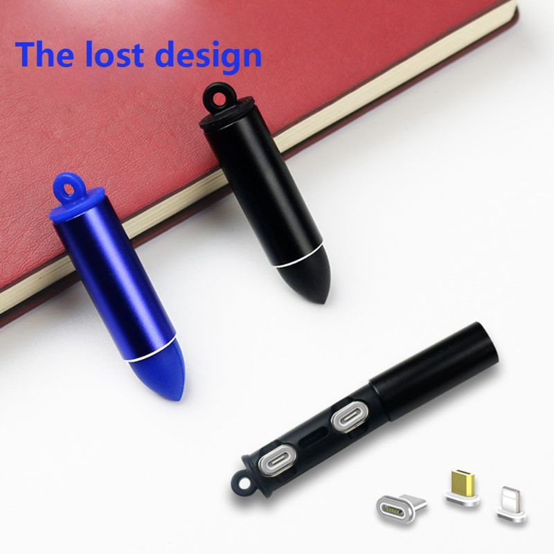 Hộp đựng đầu sạc micro USB loại C nam châm chống thất lạc