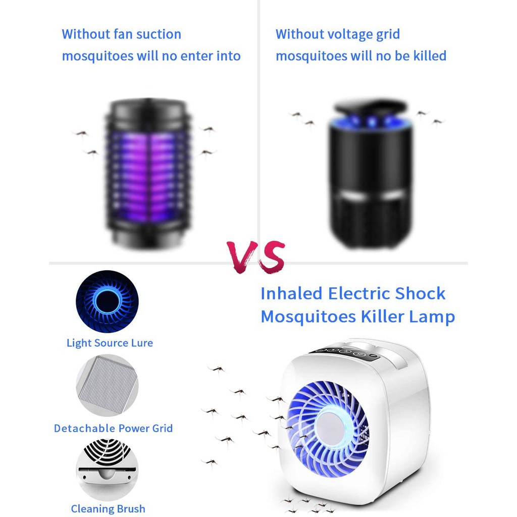 Đèn diệt muỗi LED USB điện Đèn diệt muỗi với đèn UV Điều khiển ánh sáng đèn đuổi muỗi Máy bay côn trùng Bẫy ruồi Mute
