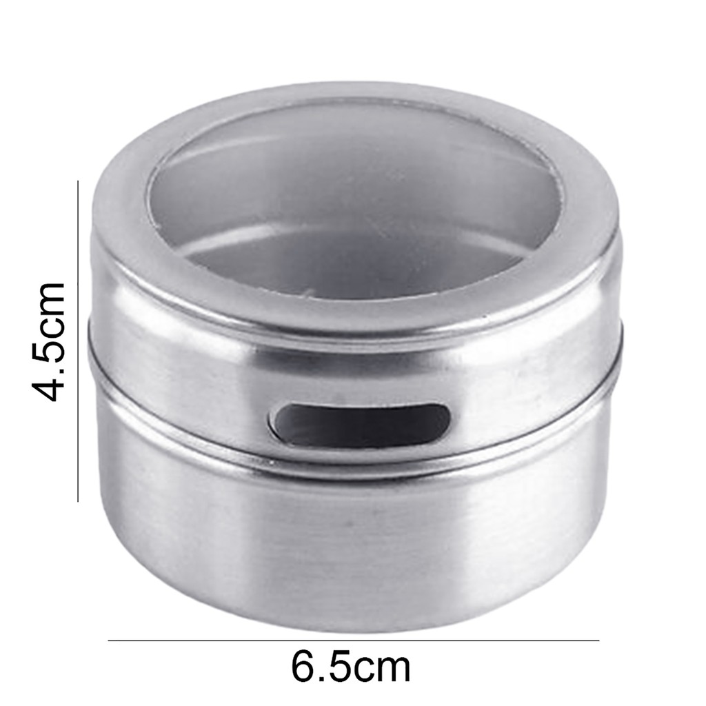 Hộp Đựng Gia Vị Bằng Thép Không Gỉ Có Nam Châm Chống Bụi Tiện Dụng | BigBuy360 - bigbuy360.vn