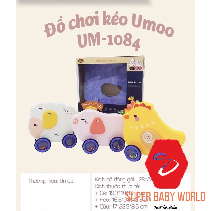 Đồ Chơi Dây Kéo Em Bé Umoo UM-1084