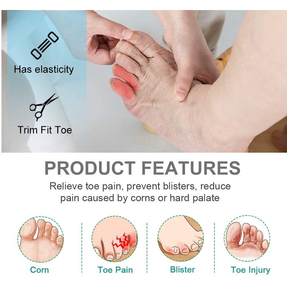 Vỏ Bọc Silicon Bảo Vệ Ngón Chân Giảm Ma Sát Tiện Dụng