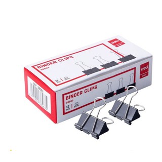 Kẹp Bướm Đen 32mm Deli 38563