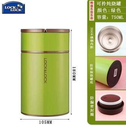 Hộp ủ cháo/Bình ủ cháo Lock and Lock Column Food Jar 500ml/750ml/1000ml (1 lít)