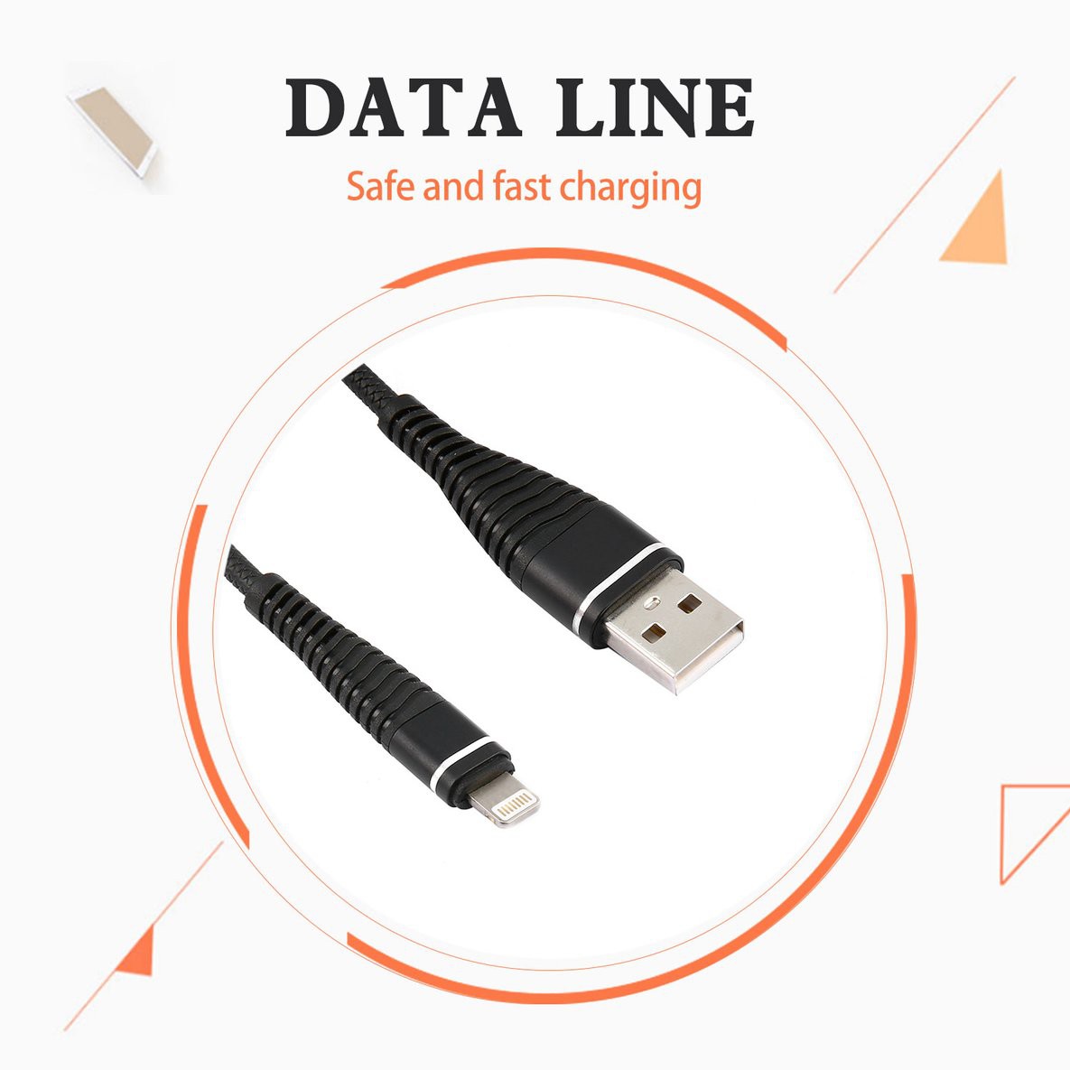 Dây Cáp Sạc Usb 8 Pin Dạng Xoắn Lò Xo Cho Iphone