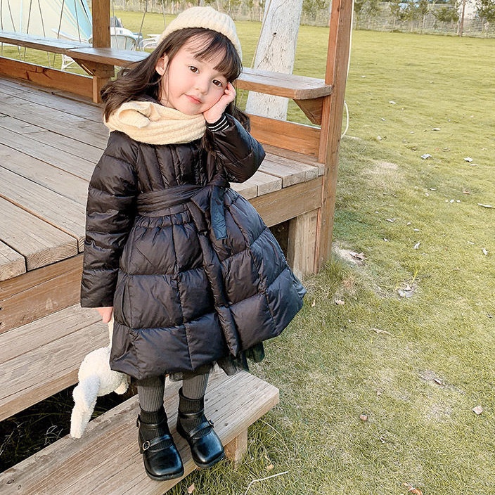 Áo khoác phao đệm cotton dày thời trang mùa đông 2021 Hàn Quốc mới cho bé gái