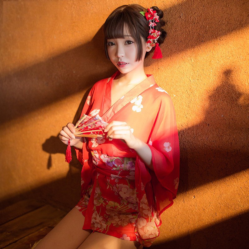 [ SẴN ] Đồ ngủ sexy kiểu dáng kimono Siêu Dễ Thương Gợi Cảm