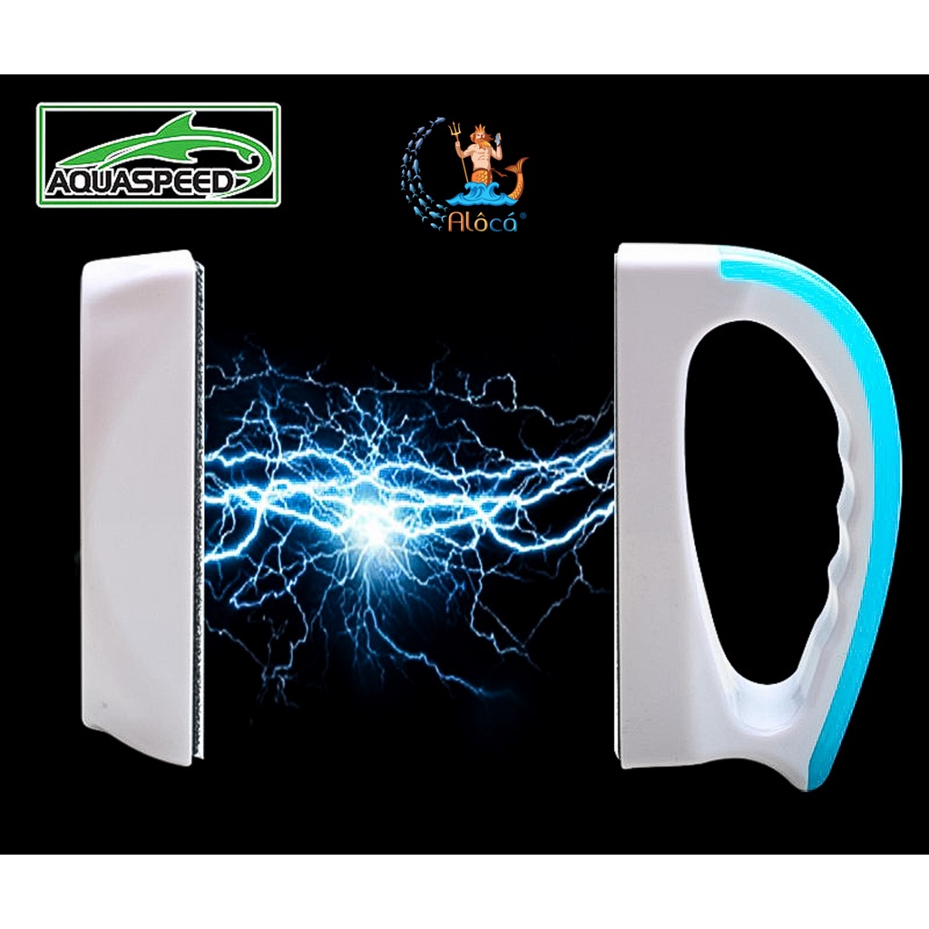 Lau kính hồ cá nam châm cao cấp Aquaspeed, cọ bể nam châm cho kính bể cá dày 6mm , 10mm, 15mm, 25mm