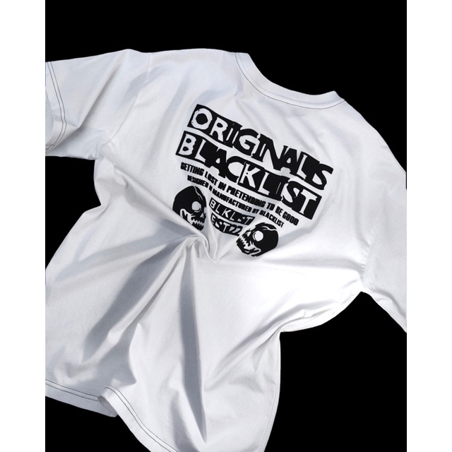 Áo phông ngắn tay cổ tròn BLACKLIST | SKULL HEAD TEE