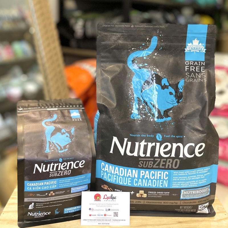 Hạt Nutrience Subzero Canadian Pacific cho Mèo vị Cá biển cao cấp - Túi 500g chính hãng