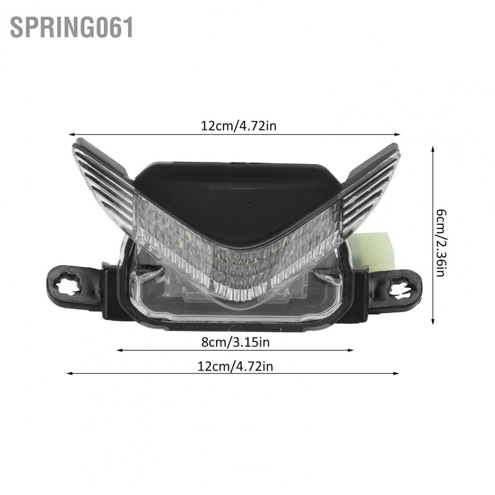 Spring061 Motorcycle Headlight Transparent Lens Waterproof LED Front Center Lamp Replacement for F5 CBR600RR 2007‑2012