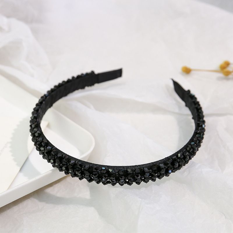 Flgo Băng Đô Cài Tóc Đính Đá Giả Pha Lê Lấp Lánh Phong Cách Hàn Quốc Sang Trọng Cho Nữ