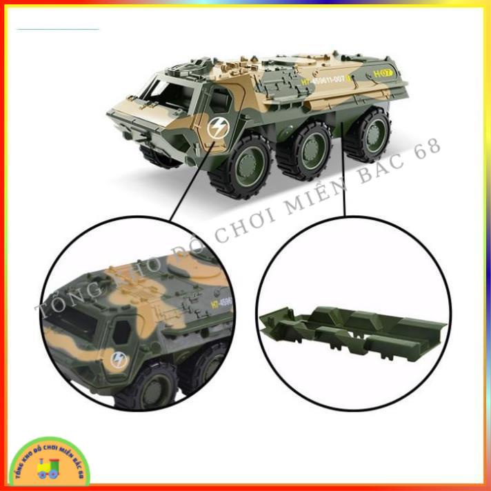 Đồ chơi Hộp 6 xe quân sự đồ chơi chạy đà cho bé gồm xe tăng máy bay, xe bọc thép, xe chỉ huy, xe cứu thương, xe tải TKMB