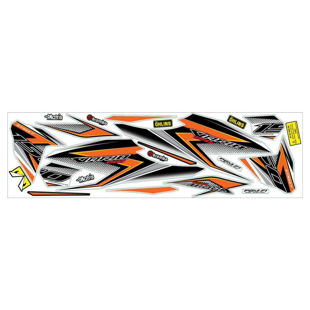 Tem Rời Vario 2019 màu trắng đen cam