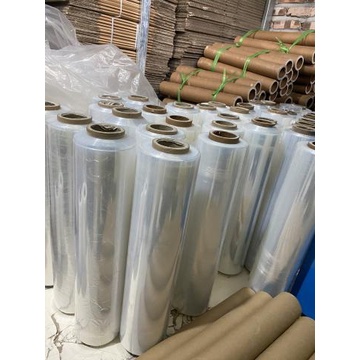 Màng PE Màu Trắng khổ 40cm quấn Pallet, quấn hàng hoá, thực phẩm trong bọc hàng lõi nhỏ