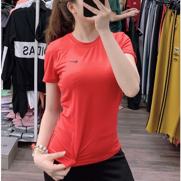 Áo tập gym yoga nữ IN CHỮ LƯNG vải kim cực thoáng mát, thấm hút tốt AC662