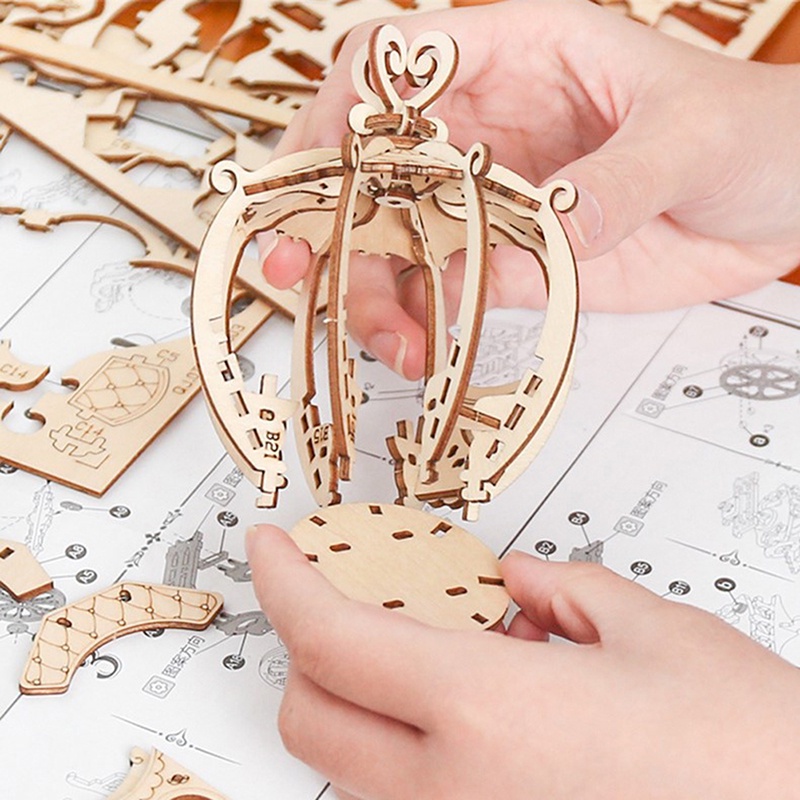 Mô hình đồ chơi lắp ráp 3D bằng gỗ độc đáo