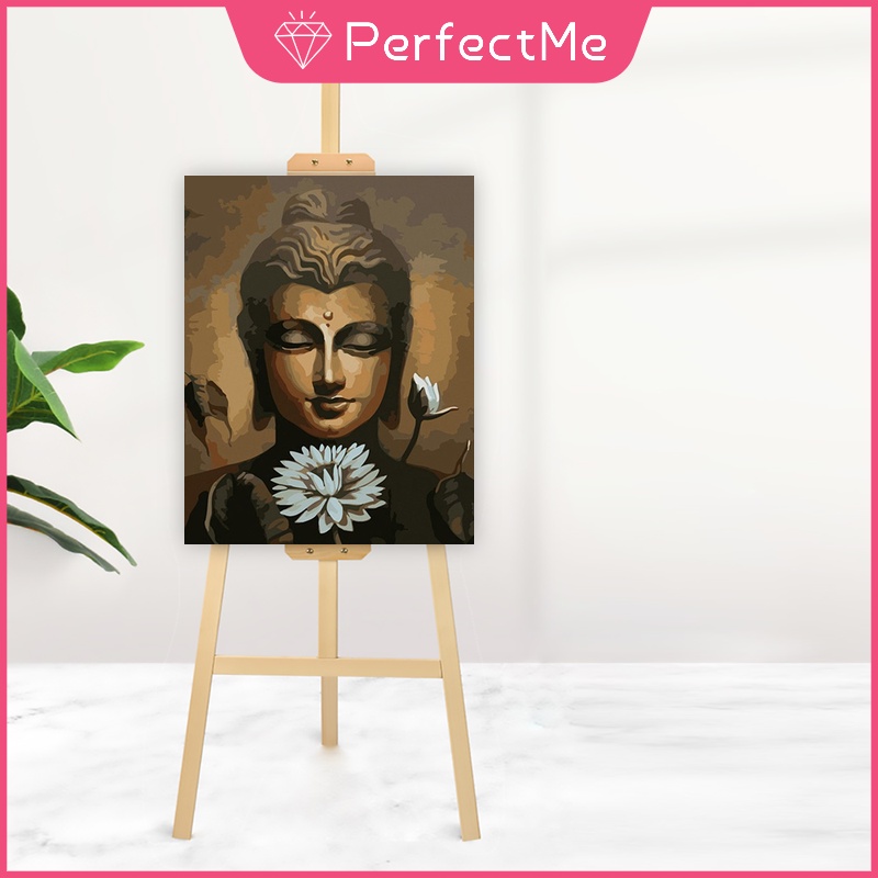 Bộ tranh sơn dầu 40x50cm tự làm họa tiết Phật giáo dùng để trang trí nhà