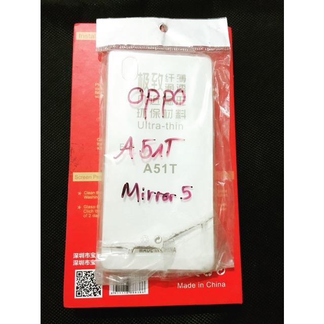 Ốp silicon Oppo mirror 5+ tặng 1 dán màn hình