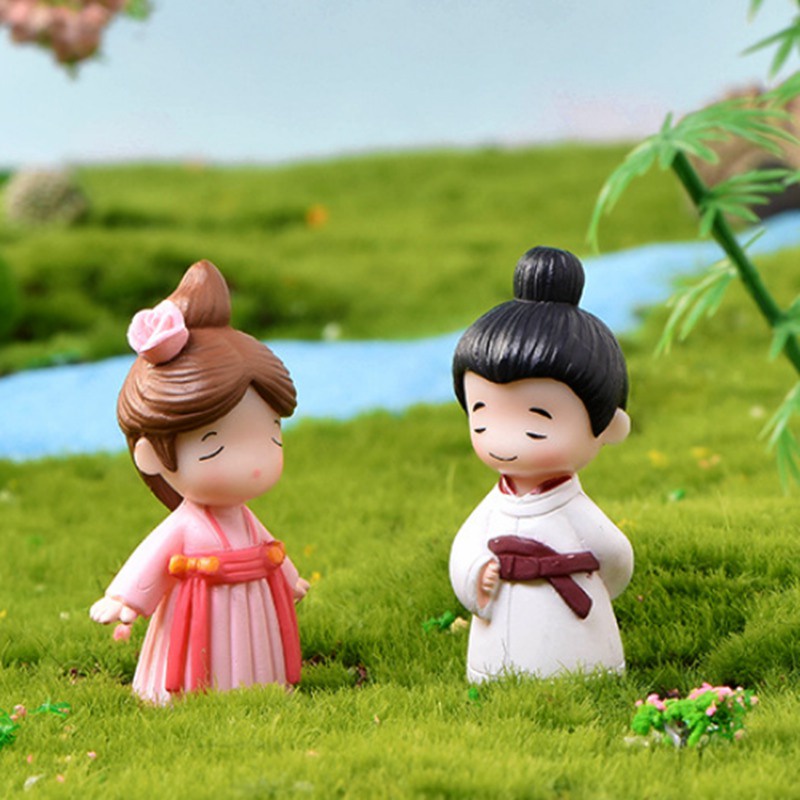 Set 2 Tượng Cặp Đôi Trang Trí Sân Vườn