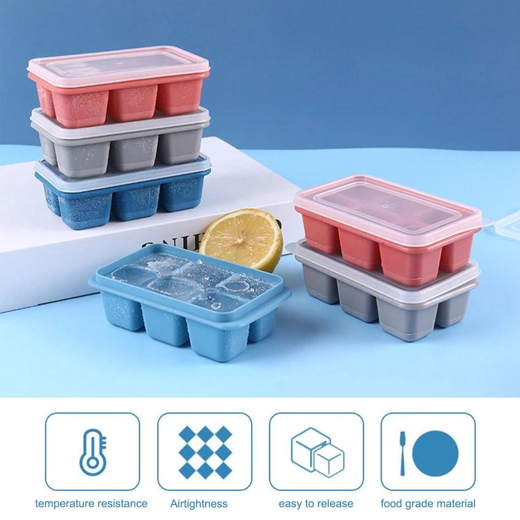 LANSEL Set 3 Khuôn Làm Đá Viên / Nước Ép Có Thể Tái Sử Dụng