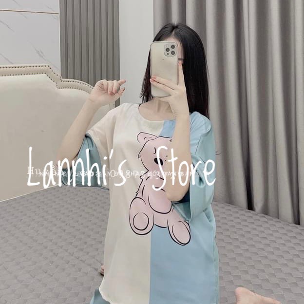 Bộ đồ ngủ nữ lụa, bộ ngủ nữ mùa hè chất liệu lụa latin mặc cực mát, quần áo ngủ nhà Sam