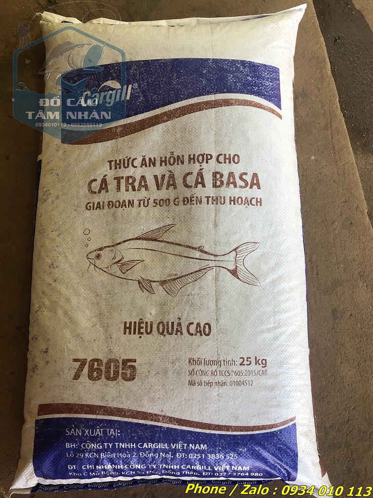 01 kg cám cargill 7605 xay sẵn dùng câu cá 18% đạm