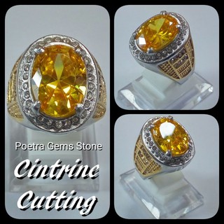 Nhẫn Đính Đá citrine Cỡ Lớn Sang Trọng