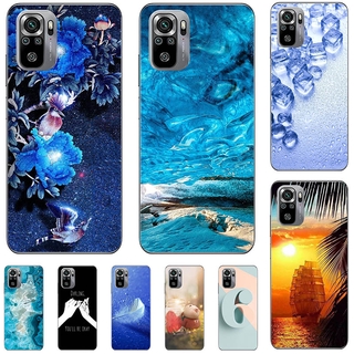 Ốp Lưng Silicone Họa Tiết Hình Chú Mèo Thời Trang Cho Xiaomi Redmi Note 10 4g 6.43 "Note10 5g 6.5"
