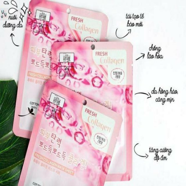 Mặt Nạ Collagen Tái Tạo Căng Mướt Da 3W Clinic Mask | BigBuy360 - bigbuy360.vn