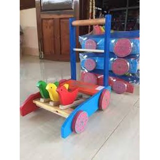 [Trợ giá] Xe Tập Đi Bằng Gỗ Cho Bé (tập đi 3 con chim)