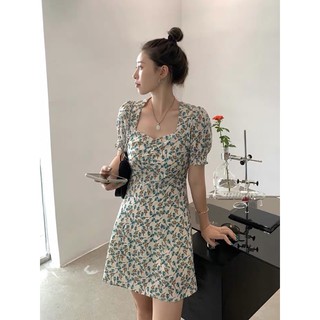 [Hàng order] Váy hoa nhí xẻ tà thời trang xuân hè 2021( kèm ảnh thật)