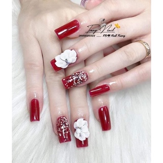 hoa bột nail cúc Ruby 100% bột mỹ (giá 1 bông)