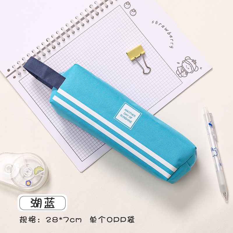 Túi Đựng Bút Bằng Vải Oxford Sức Chứa Lớn Thiết Kế Đơn Giản Cho Học Sinh