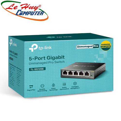 Thiết bị chia mạng TP-Link TL-SG105E 5-Port Gigabit Easy Smart