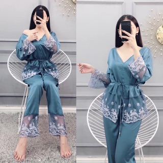 Pijama cột eo sang chảnh ( kèm video h.thật )
