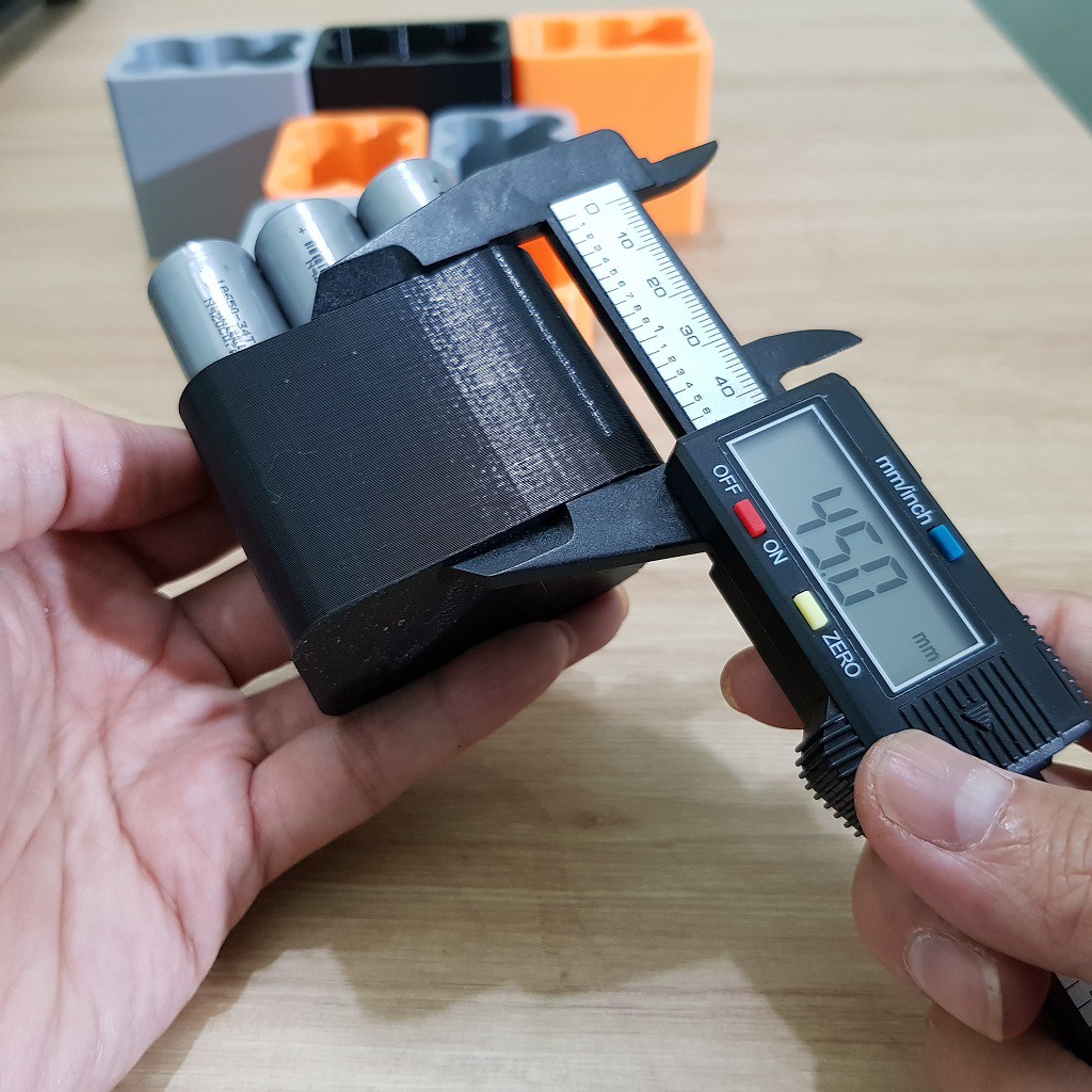 Khuôn đóng cell pin 18650 | 3 cell 2 hàng dành cho pin lion National 12v | Nati cao