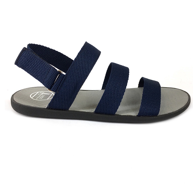 Giày sandal 3 quai ngang nam thời trang Everest EV253 Xanh Navy xăng đan nam dép nam