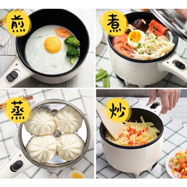 Nồi Chiên Nấu Đa Năng 2 tầng Bear ZDQ-C08B1 -