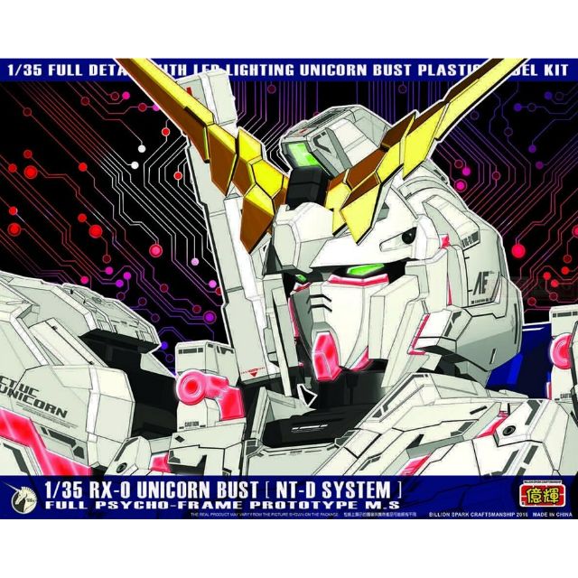 Mô hình Gundam head Unicorn 1/35