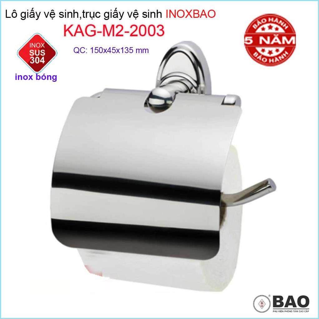 Hộp đựng giấy vệ sinh Inox Bảo KAG-M2-2003